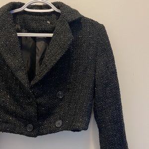 Shiny Cropped Blazer ptp 17.5"